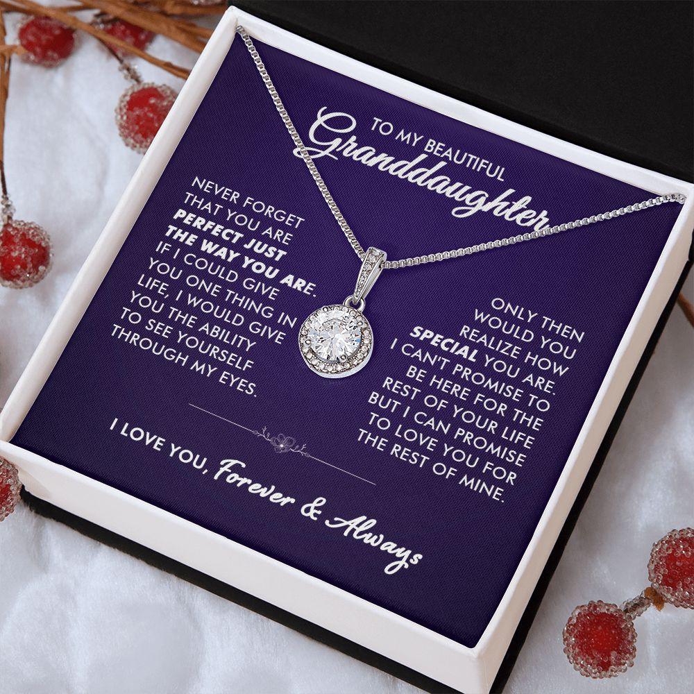 To My Beautiful Granddaughter - Life Promise - Eternal Necklace - Everyoou