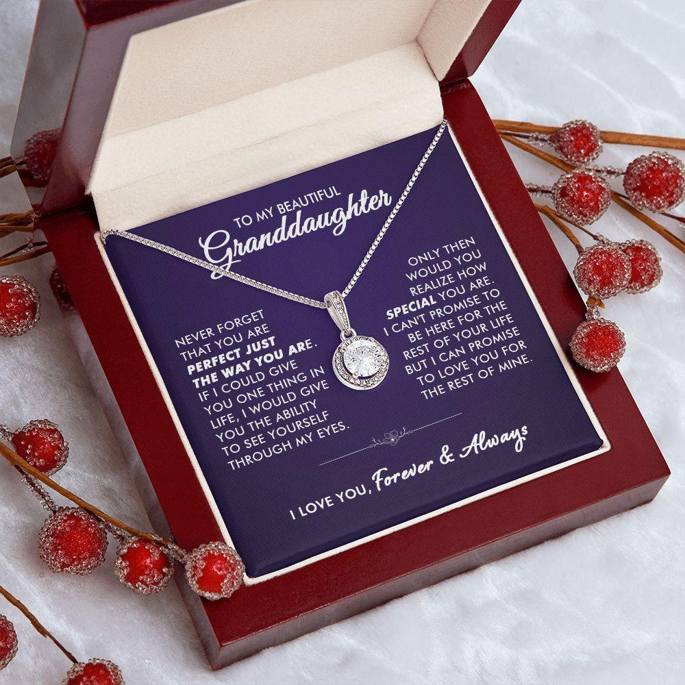 To My Beautiful Granddaughter - Life Promise - Eternal Necklace - Everyoou