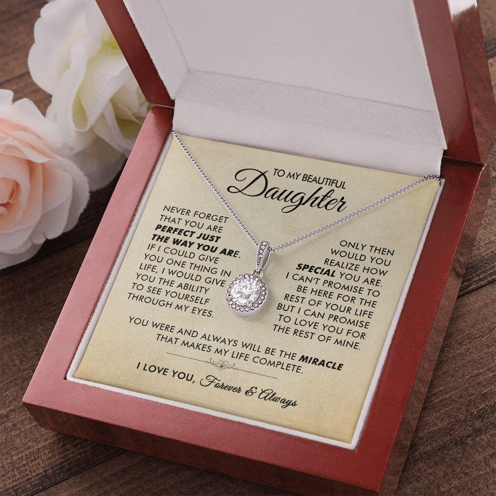 To My Beautiful Daughter - The Way You Are - Eternal Necklace - Everyoou