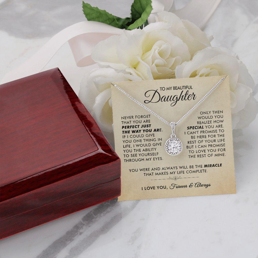 To My Beautiful Daughter - The Way You Are - Eternal Necklace - Everyoou