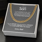 To My Son - Braver - Cuban Link Chain - Everyoou