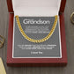 To My Grandson - Stand Your Ground - Cuban Link Chain - Everyoou