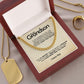 To My Grandson - Stronger - Cuban Link Chain - Everyoou