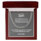 To My Son - Braver - Cuban Link Chain - Everyoou