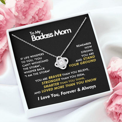 To My Badass Mom - Whisper Back - Love Knot Necklace - Everyoou