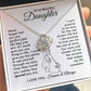 To My Beautiful Daughter - The Way You Are - Love Knot Necklace - Everyoou