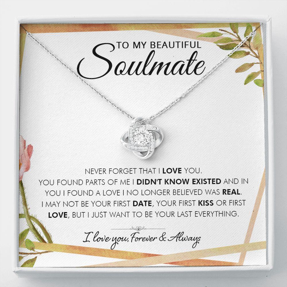 To My Beautiful Soulmate - real - Love Knot Necklace - Everyoou