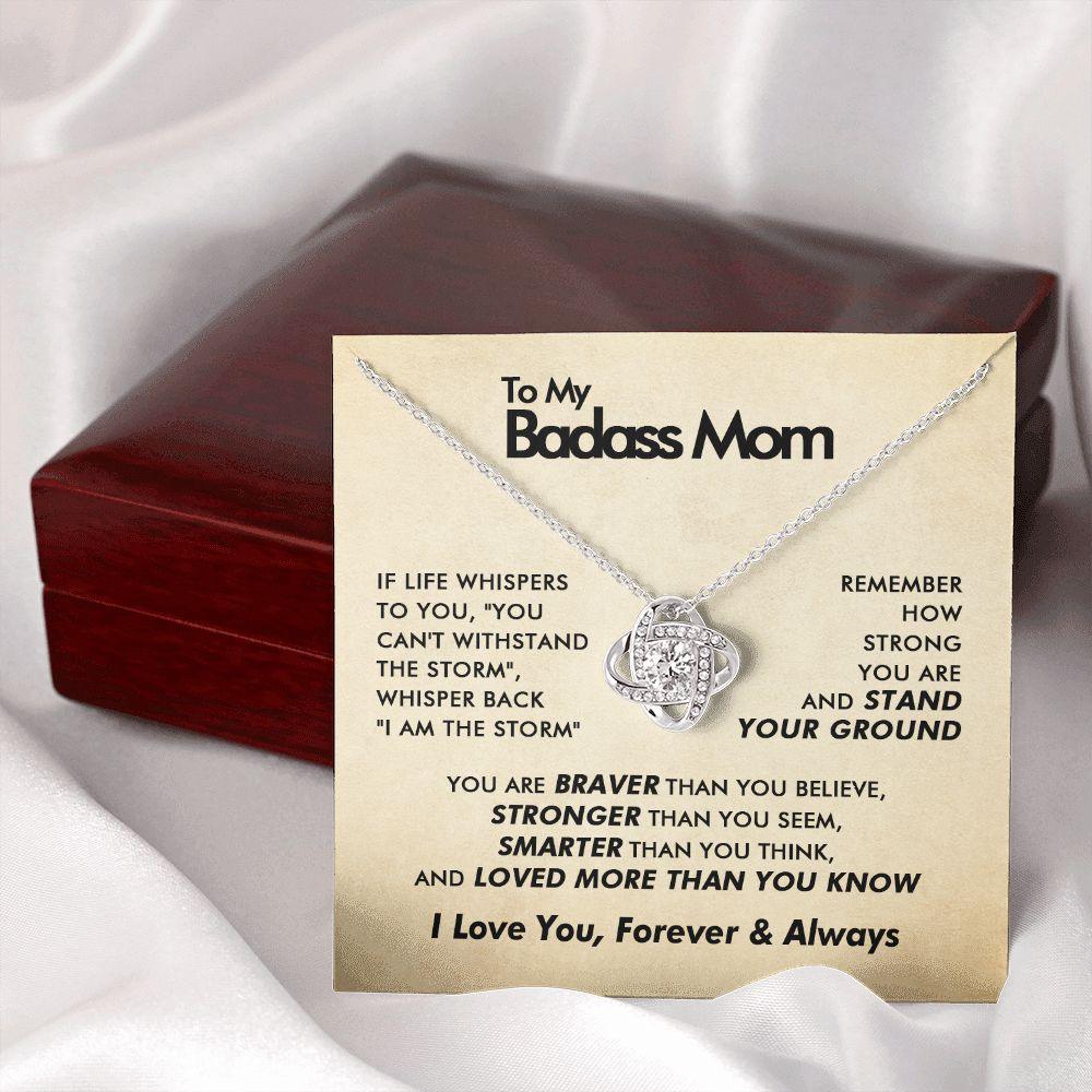To My Badass Mom - Forever - Love Knot Necklace - Everyoou