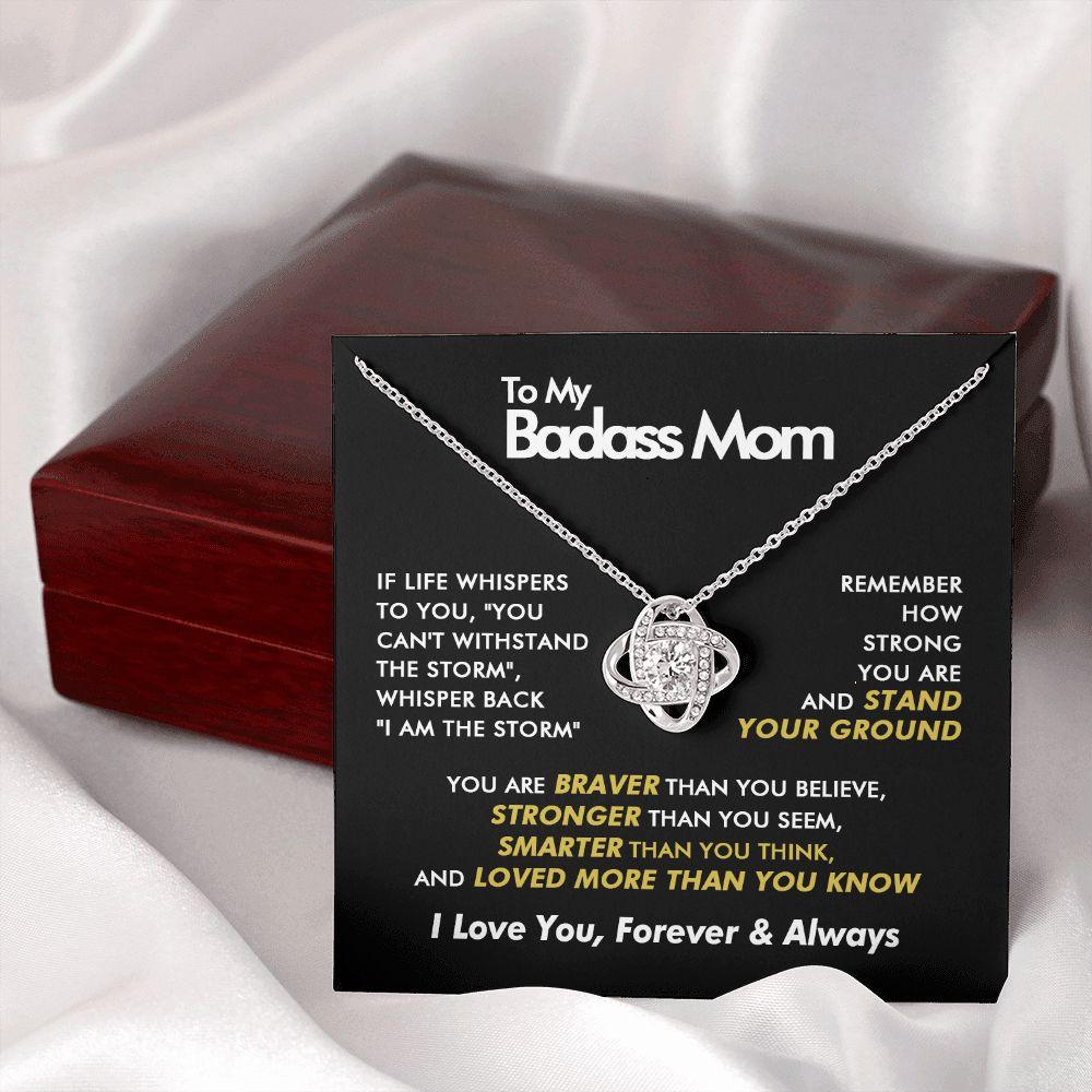 To My Badass Mom - Whisper Back - Love Knot Necklace - Everyoou