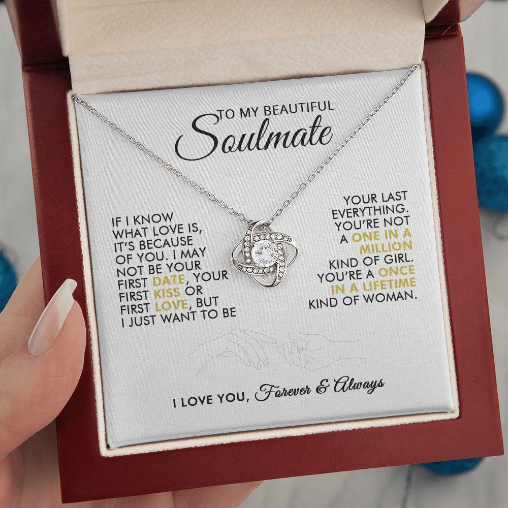 To My Beautiful Soulmate - Last Everything - Love Knot Necklace - Everyoou
