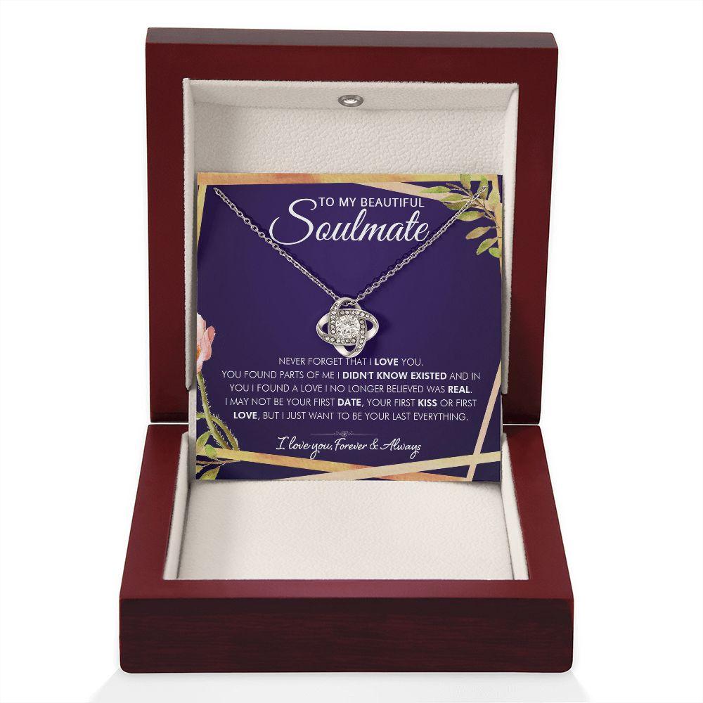 To My Beautiful Soulmate - Found You - Love Knot Necklace - Everyoou