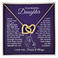 To My Beautiful Daughter - The Way You Are - Interlocking Hearts Necklace - Everyoou
