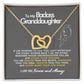 To My Badass Granddaughter - Stronger - Interlocking Hearts Necklace - Everyoou