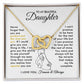 To My Beautiful Daughter - The Way You Are - Interlocking Hearts Necklace - Everyoou