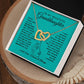 To My Beautiful Granddaughter - Miracle Of My Life - Interlocking Hearts Necklace - Everyoou