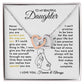 To My Beautiful Daughter - The Way You Are - Interlocking Hearts Necklace - Everyoou