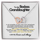 To My Badass Granddaughter - Stand - Interlocking Hearts Necklace - Everyoou