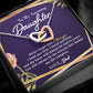 To My Amazing Daughter - Tied To You - Interlocking Hearts Necklace - Everyoou