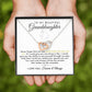 To My Beautiful Granddaughter - Forever - Interlocking Hearts Necklace - Everyoou