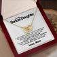 To My Badass Daughter - Interlocking Hearts Necklace - Love Mom - Everyoou