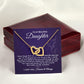 To My Beautiful Daughter - The Way You Are - Interlocking Hearts Necklace - Everyoou