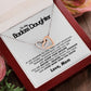 To My Badass Daughter - Interlocking Hearts Necklace - Love Mom - Everyoou
