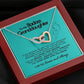 To My Badass Granddaughter - More Than You Know - Interlocking Hearts Necklace - Everyoou