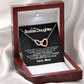 To My Badass Daughter - Stand Your Ground - Interlocking Hearts Necklace - Love Mom - Everyoou