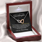 To My Beautiful Granddaughter - Just The Way You are - Interlocking Hearts Necklace - Everyoou