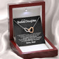 To My Badass Daughter - Stand Your Ground - Interlocking Hearts Necklace - Love Dad - Everyoou