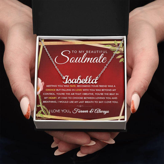 To My Beautiful Soulmate - Last - Personalized Name Necklace - Everyoou
