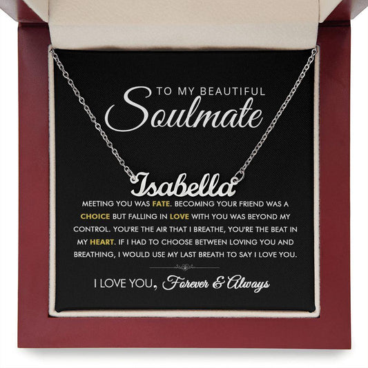 To My Beautiful Soulmate - Beyond - Personalized Name Necklace - Everyoou